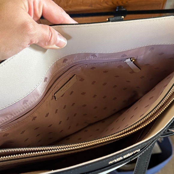 Kate Spade Black and Cream Tote Bag - Picture 5 of 7